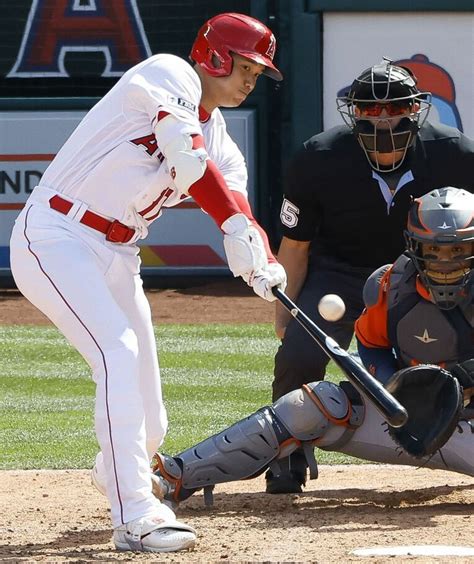 写真： 米大リーグ 大谷、8試合ぶり8号 沖縄タイムス＋プラス