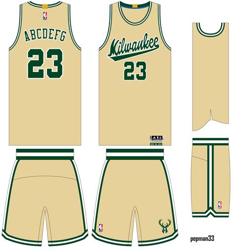 Pics of the milwaukee bucks' new cream city jerseys today. Milwaukee Bucks Cream Jersey alternate concept. : MkeBucks