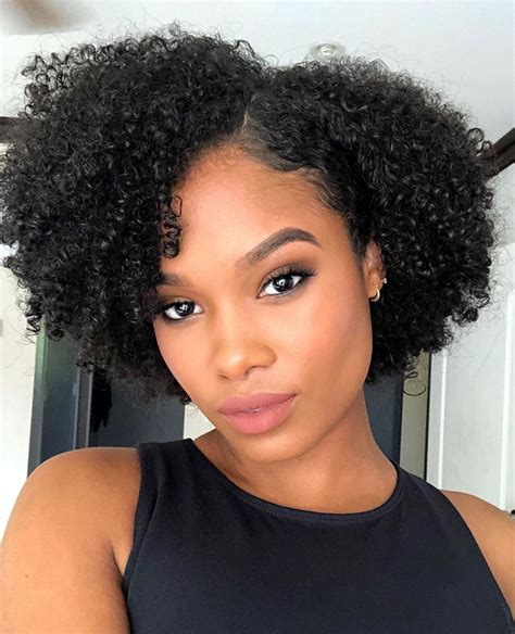 Afro Hairstyle With A Side Part High Ponytail Hairstyles Fringe
