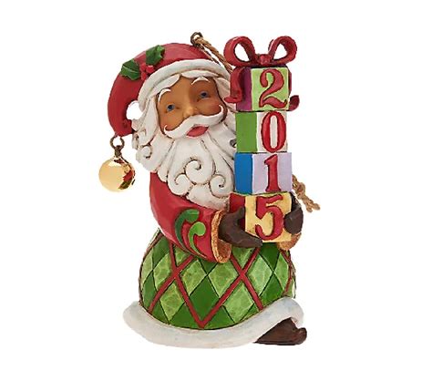 Jim Shore Heartwood Creek 2015 Dated Santa Ornament