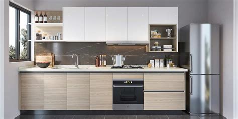 Let the mixture set into the stain, then wipe clean. OPPEIN Kitchen in africa » I Shape Kitchen Cabinet With Lacquer&Melamine OP19-L08
