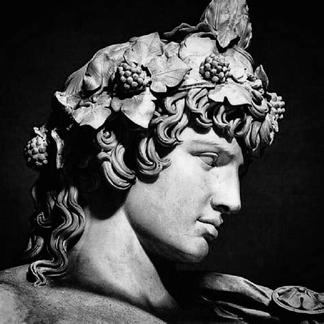 Detail Of A Colossal Statue Of Antinous As Dionysos Osiris Marble