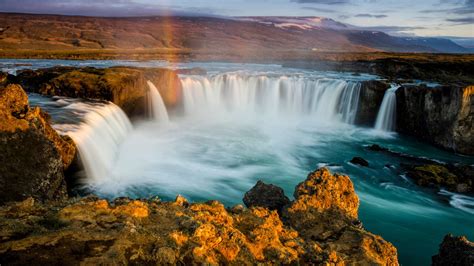 Download Nature Iceland Waterfall Goðafoss Hd Wallpaper By Dirk Bleyer