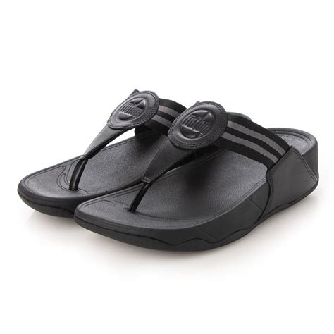 WALKSTAR TOE POST SANDALS All Black fitflop公式オンラインストア