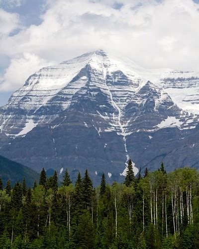 Mount Robson As Seen From The Mount Robson Visitor Center Flickr