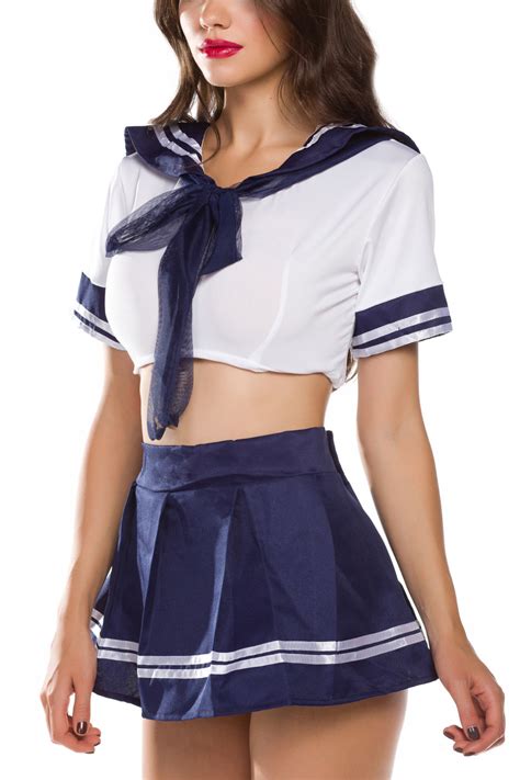 cute sexy japanese school girl sailor uniform cosplay costume halloween yj7019 ebay