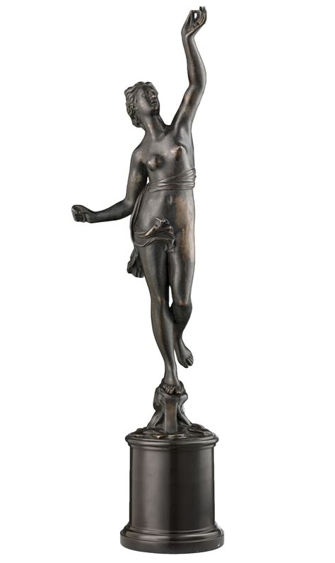 Bornay A Bronze Art Deco Sculpture Of A Nude Female Standing On A My