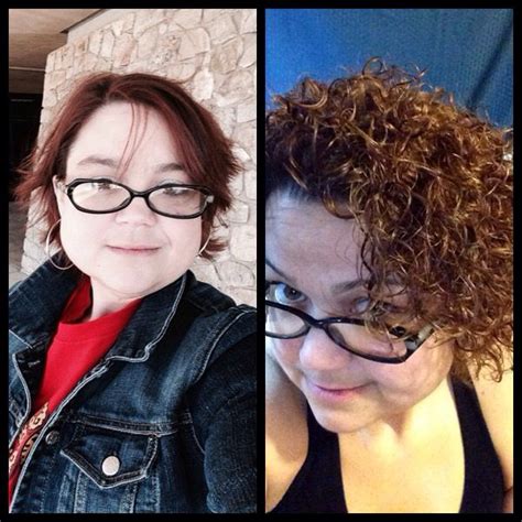 2015 Perm Short Bob Before And After Gray And Pink Rods Permed