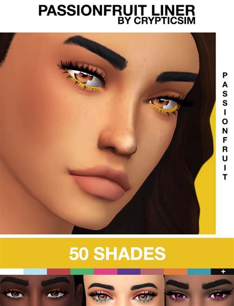 Passionfruit Liner Sims Sims 4 Sims 4 Cc Makeup