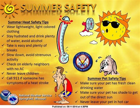 Safety Tips To Beat The Heat Summer Safety Safety Slogans Slogan