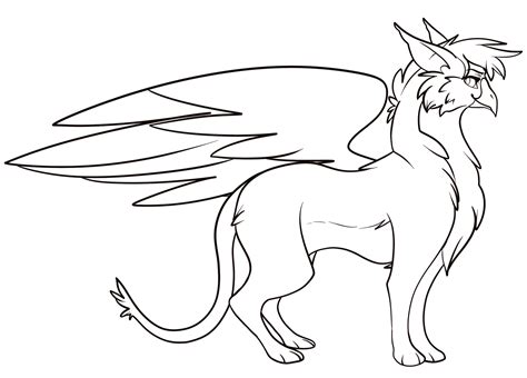 Cute Griffin Coloring Page Coloring Pages