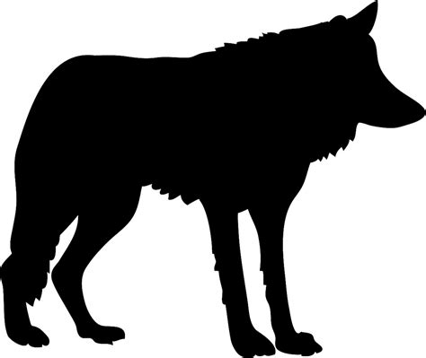 Howling Wolf Silhouette At Getdrawings Free Download