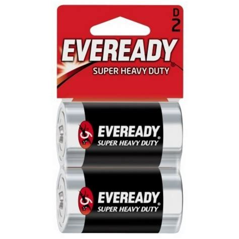 Eveready Super Heavy Duty D Batteries 2 Ea Pack Of 4
