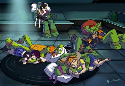 Exhausted Heros By Brushbell On Deviantart Tmnt 2012 Turtle Tots Tmnt