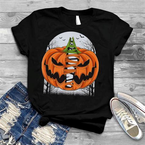 Halloween Scary Pumpkin Face Costume T Shirt