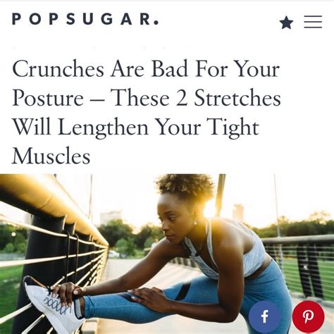 Popsugar Why Crunches Are Bad For Your Posture