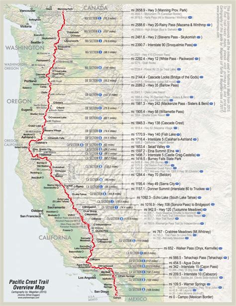 Detailed Pct Maps Musashe Adventures