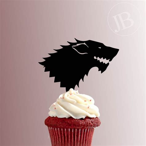 Game Of Thrones Stark Sigil 228 127 Cupcake Topper Jb Cookie Cutters