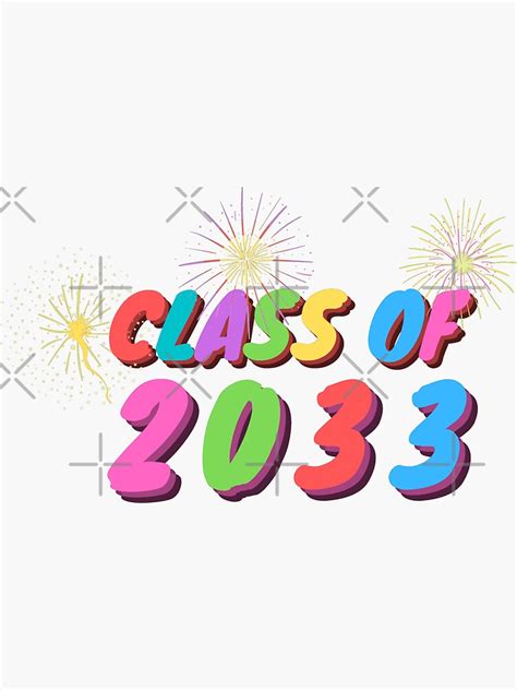 Class Of 2033 Sticker For Sale By Carlredbubble Redbubble