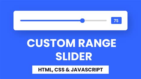 Custom Range Slider Html Css And Javascript Coding Artist
