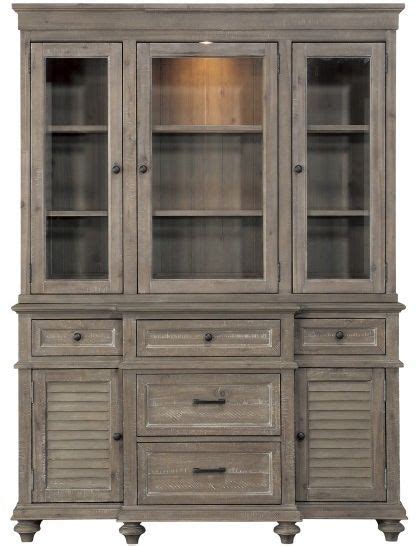 Homelegance Cardano Driftwood Light Brown Buffet And Hutch United