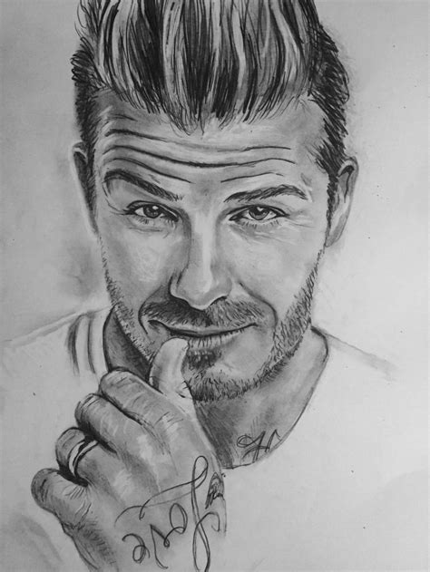 David Beckham Drawing Pencil Sketch Colorful Realistic Art Images