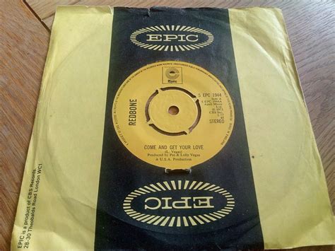 Redbone Come And Get Your Love Rare 7 Single Epic