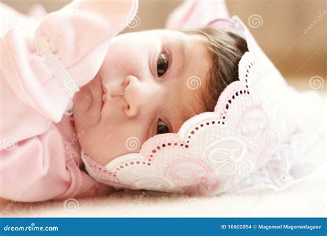 Baby In Pink Stock Photo Image Of Cute Charming Person 10602054