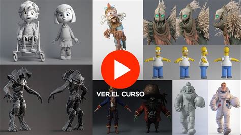 Curso Online Modelado Profesional De Personajes Cartoon 3d Youtube