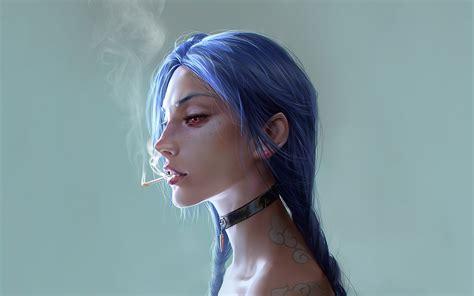 X Jinx League Of Legends Art K K HD K Wallpapers Images Backgrounds Photos And Pictures