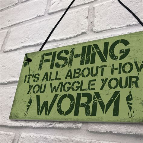 Gone Fishing Sign Plaque Funny Fishing Ts For Men Man Cave Shed