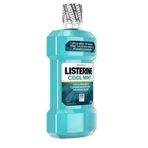 listerine cool mint antiseptic mouthwash bad breath and plaque 1 5 l pack of 3 3 fred meyer