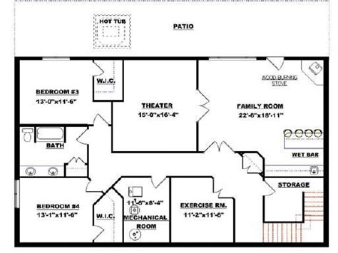 Basement Floor Plans 900 Sq Ft Basement Floor Plans Basement Layout