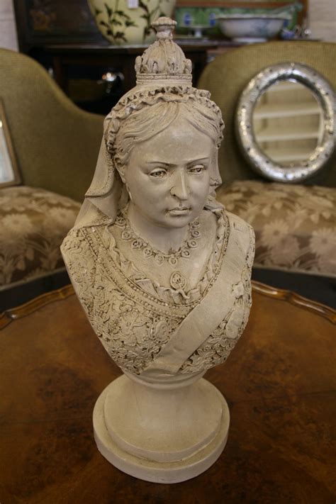 Antiques Atlas Fine Quality Plaster Bust Of Queen Victoria