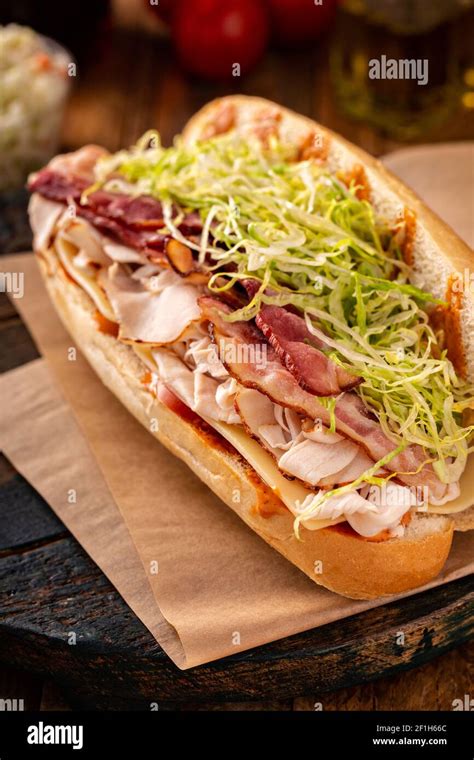 Turkey Blt Sandwich Stock Photo Alamy