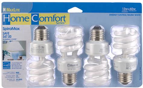 Maxlite 13 Watt Day Light Cfl Light Bulb 4 Pack At Menards®