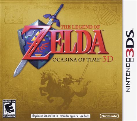 The Legend Of Zelda Ocarina Of Time 3d 2011 Nintendo 3ds Box Cover