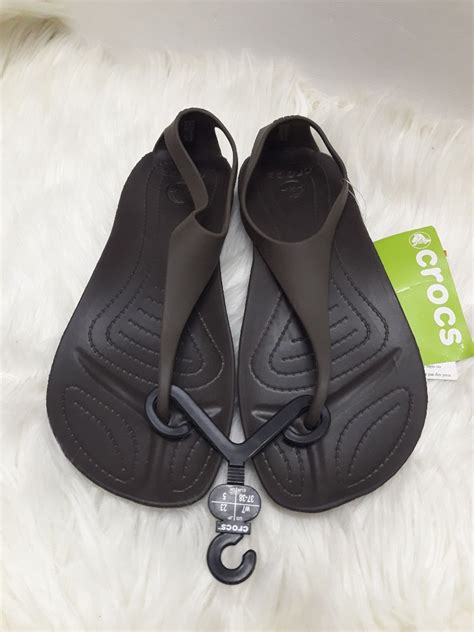 Crocs Sexi Flip Espresso Espresso Women S Fashion Footwear Flats And Sandals On Carousell