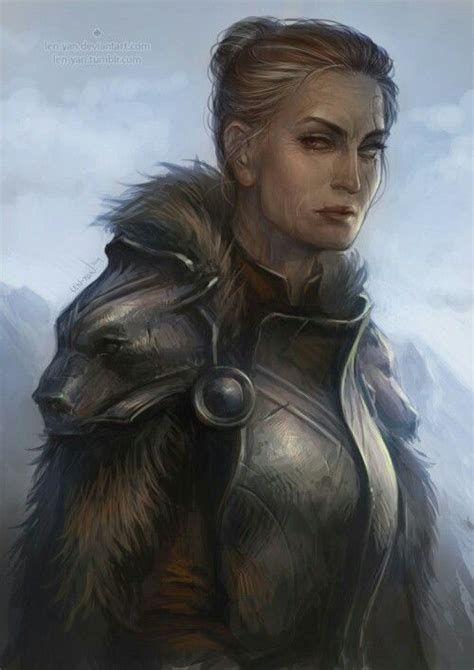 Old Female Warrior Pathfinder Pfrpg Dnd Dandd D20 Fantasy Dark Fantasy