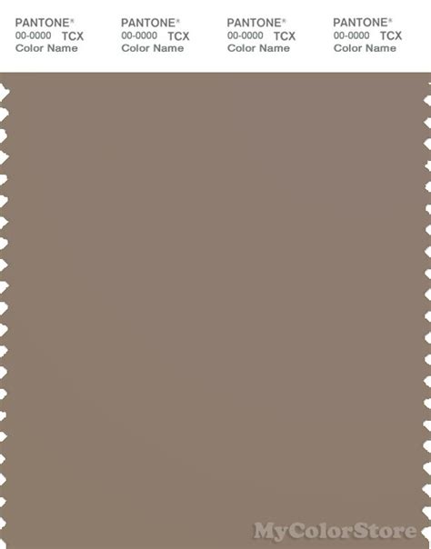 Pantone Smart 17 0808 Tcx Color Swatch Card Pantone Taupe Gray