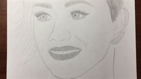 How To Draw Katy Perry Как нарисовать Кэти Перри Youtube