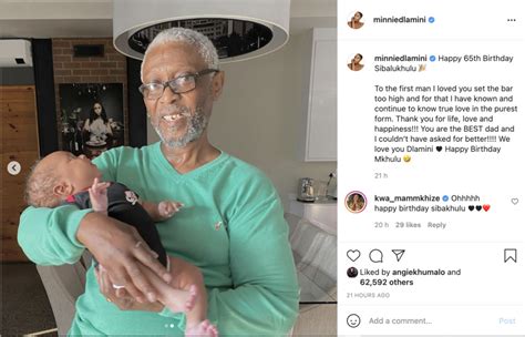 Pic Minnie Dlamini Jones Shares Adorable Photo Of Her Father Holding
