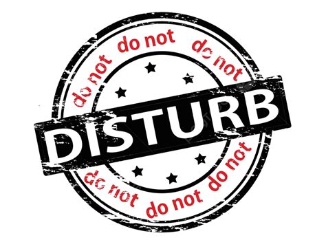 Do Not Disturb Rubber Black Grungy Vector Rubber Black Grungy Png