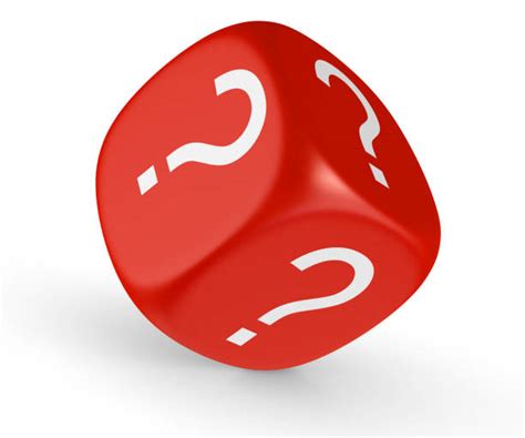 Question Mark Dice Red Single Object Stock Photos Pictures And Royalty