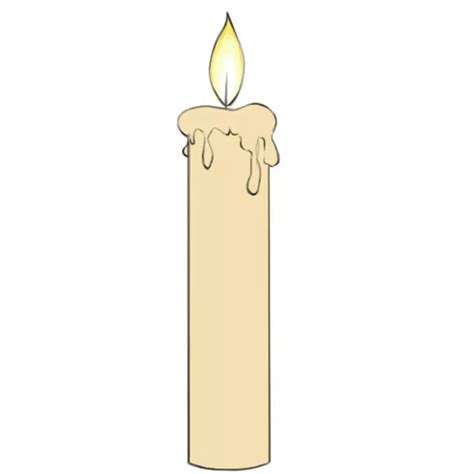 How To Draw A Candle Easy Drawing Art