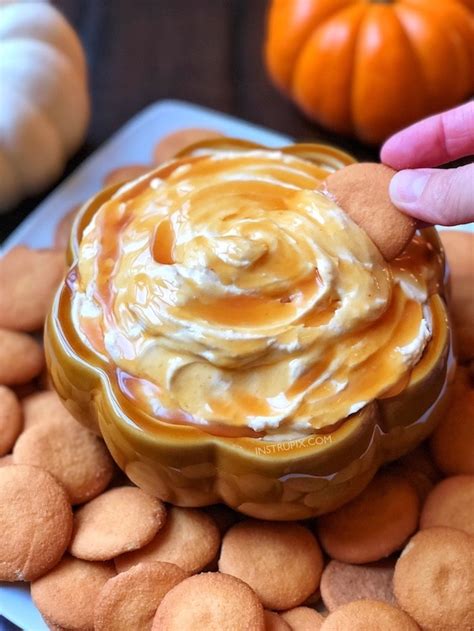 Easy Caramel Pumpkin Pie Cheesecake Dip 4 Ingredients