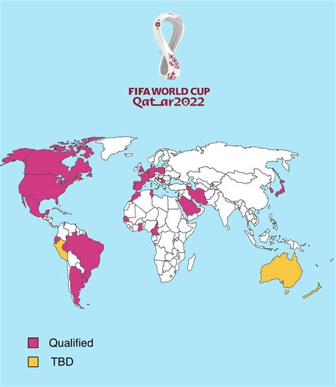 World Map Of All 2022 Fifa World Cup Nations Rfootball
