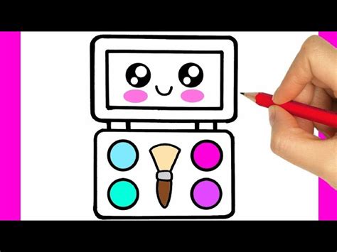 How To Draw A Make Up Cara Menggambar Dan Mewarnai Makeup Glitter