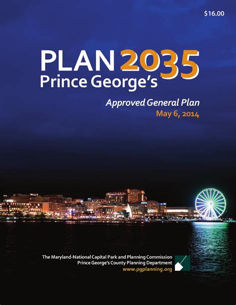 Plan 2035 Approved General Plan By Maryland National Capital Park