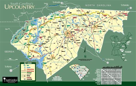 Map Of Upstate Sc